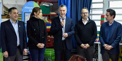 Macri, Vidal y Finocchiaro lanzaron Aprender Conectados para el Nivel Inicial