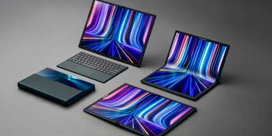 ASUS renov su lnea de porttiles y present en CES la Zenbook 17 Fold OLED