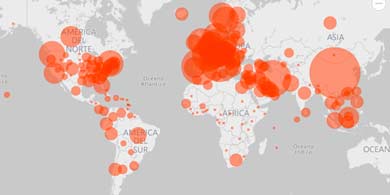 Microsoft public un mapa interactivo con la evolucin del coronavirus en tiempo real