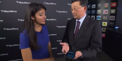 Con problemas, John Chen mostr cmo es el BlackBerry con Android