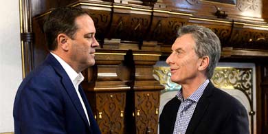 Macri recibi a Chuck Robbins, el CEO de Cisco