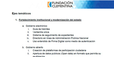 Elecciones 2015: la Fundacin Clementina propone una agenda tecnolgica