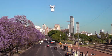 EntradaFan y Treggo entregaron su primer entrada a travs de un drone