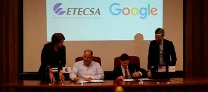 Google firma un memorandum con Cuba para mejorar la conectividad