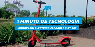 1 Minuto de Tecnologa: Monopatn Elctrico Fiat 500 F10