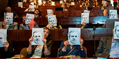 Facttic particip del mega evento en defensa de Julin Assange