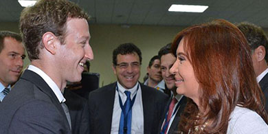 De qu hablaron Cristina y Mark Zuckerberg?