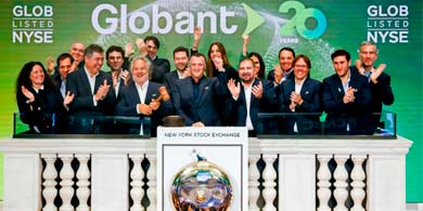 Globant celebr sus 20 aos en Wall Street