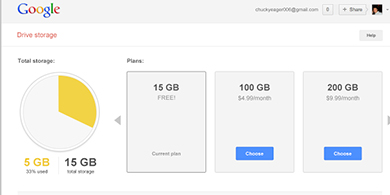 Google Drive triplica su capacidad gratuita a 15GB