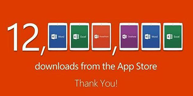 Office para iPad llega a las 12 millones de descargas