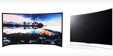 Samsung present un televisor curvo con pantalla OLED