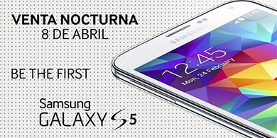 Samsung anuncia la venta nocturna del Galaxy S5