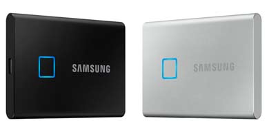 T7 Touch, la nueva unidad porttil SSD de Samsung con sensor de huellas digitales