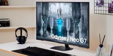 Odyssey Neo G7, el primer monitor Mini-LED plano de Samsung