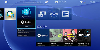 Spotify llega a PlayStation y reemplaza a Sony Music