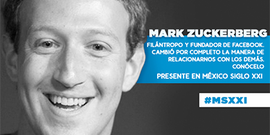 Marck Zuckerberg dar una conferencia en Mxico