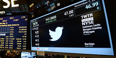 Twitter pierde 2.000 millones de dlares en su segundo da de Bolsa